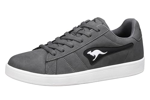 KangaROOS Unisex Sport Sneaker, Steel Grey/Jet Black, 45 EU von KangaROOS