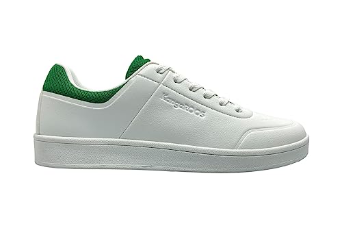 KangaROOS Unisex K-CH Sascha Sneaker, White/Green, 44 EU von KangaROOS