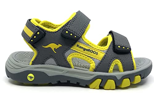 KangaROOS Unisex K-Celtic Stan Sandale, Steel Grey/Lemon Chrome, 35 EU von KangaROOS