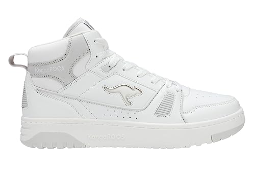 KangaROOS Unisex K-Draft Center Mid Sneaker, White/Nimbus Cloud, 36 EU von KangaROOS