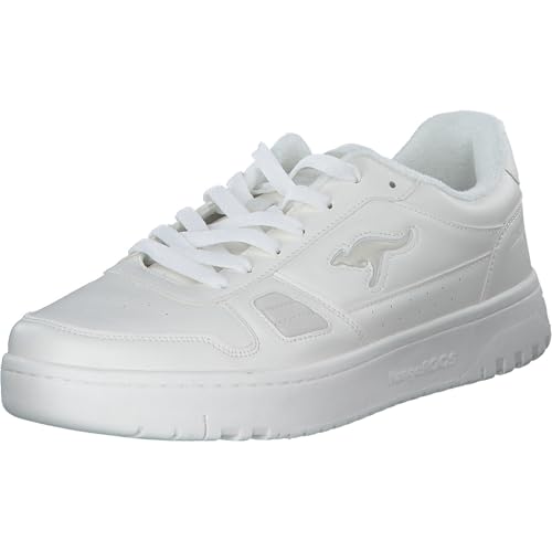 KangaROOS Unisex K-Draft Con Sneaker, White/cool beige, 38 EU von KangaROOS