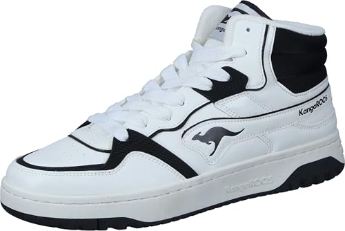KangaROOS Unisex K-Draft Tony Mid Sneaker, White/Jet Black, 37 EU KangaROOS Unisex K-Draft Tony Mid Sneaker, White/Jet Black, 37 EU von KangaROOS
