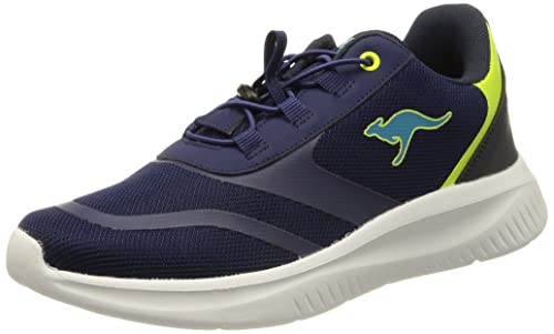 KangaROOS Unisex K-FT Push Sneaker, Belle Blue/neon Green, 38 EU von KangaROOS