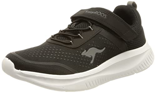 KangaROOS Unisex K-FT Tech EV Sneaker, Jet Black/Steel Grey, 40 EU von KangaROOS