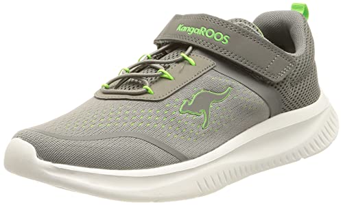 KangaROOS Unisex K-FT Tech EV Sneaker, Ultimate Grey/neon Green, 38 EU von KangaROOS
