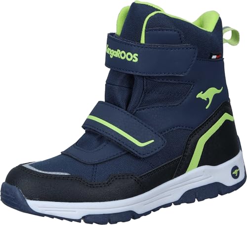 KangaROOS Unisex K-MJ Camp V RTX Wanderstiefel, dk Navy/Lime, 39 EU von KangaROOS