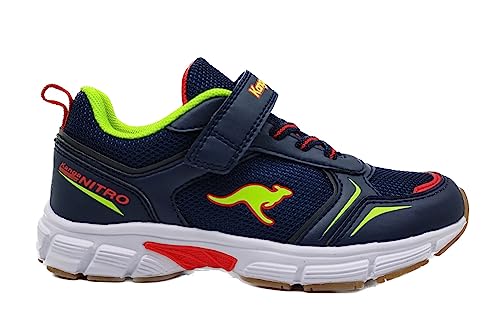 KangaROOS Unisex K-NI Romp EV Sneaker, dk Navy/Lime, 39 EU von KangaROOS