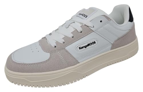 KangaROOS Unisex K-Nat Harper Sneaker, White/Vapor Grey, 44 EU von KangaROOS