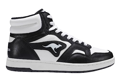 KangaROOS Unisex K-Slam Point Mid Sneaker, Jet Black/White, 40 EU KangaROOS Unisex K-Slam Point Mid Sneaker, Jet Black/White, 40 EU von KangaROOS