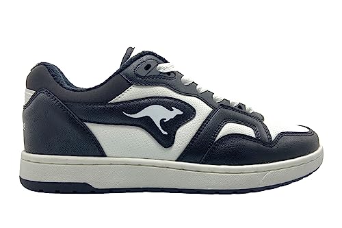 KangaROOS Unisex K-Slam Point Sneaker, Jet Black/White, 37 EU von KangaROOS