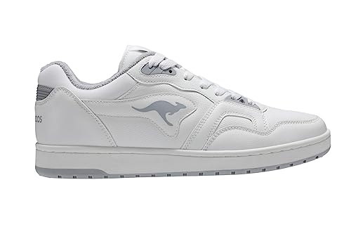 KangaROOS Unisex K-Slam Point Sneaker, White/Vapor Grey, 47 EU von KangaROOS