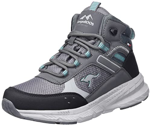 KangaROOS Unisex K-UO Take Mid RTX Wanderschuh, Steel Grey/dk Ocean, 36 EU von KangaROOS