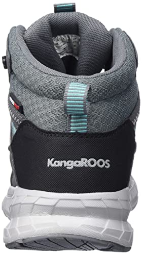 KangaROOS Unisex K-UO Take Mid RTX Wanderschuh, Steel Grey/dk Ocean, 39 EU von KangaROOS