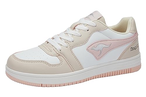 KangaROOS Unisex K-Watch Board Sneaker, Buttercream/Frost pink, 36 EU von KangaROOS