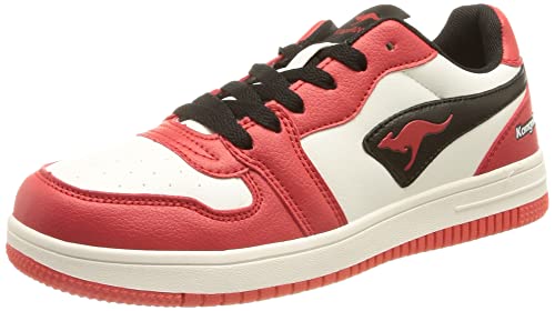 KangaROOS Unisex K-Watch Board Sneaker, Fiery red/White, 42 EU von KangaROOS