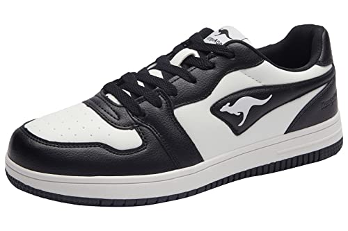 KangaROOS Unisex K-Watch Board Sneaker, Jet Black/White, 36 EU von KangaROOS