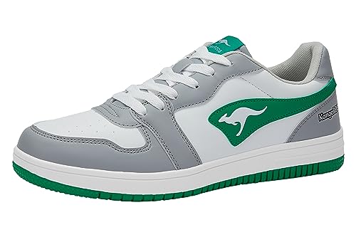 KangaROOS Unisex K-Watch Board Sneaker, Vapor Grey/Green, 46 EU von KangaROOS