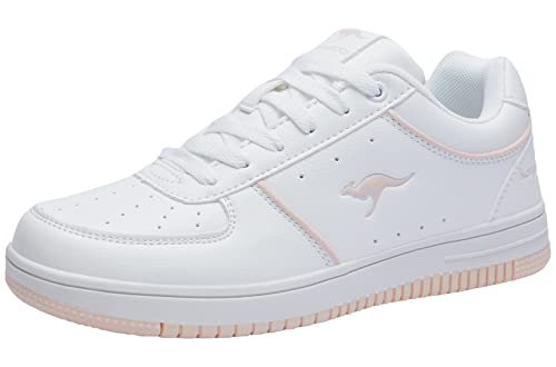 KangaROOS Unisex K-Watch Scone Sneaker, White/Frost pink, 40 EU von KangaROOS