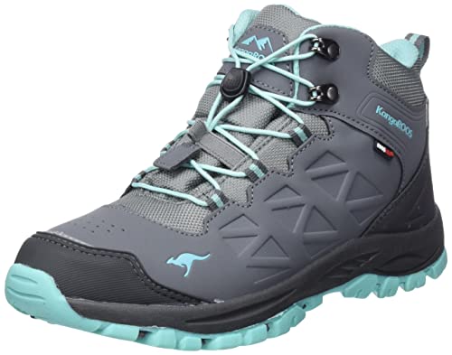 KangaROOS Unisex K-XT para Mid RTX Wanderschuh, Steel Grey/Ocean, 35 EU von KangaROOS