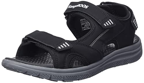 KangaROOS Unisex K-Ze Willow Sandale, Jet Black/Vapor Grey, 42 EU von KangaROOS