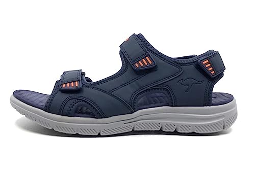 KangaROOS Unisex K-Ze Willow Sandale, dk Navy/orange, 40 EU von KangaROOS