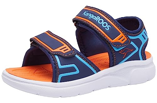 KangaROOS Unisex K-ES Deal Sandale, dk Navy/Flame, 35 EU von KangaROOS