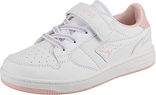 KangaROOS Unisex K-cp Fresh Ev Sneaker, White Peach Blush, 37 EU von KangaROOS