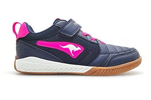 KangaROOS Unisex K5-Flow EV Sneaker, dk Navy/Daisy pink, 40 EU von KangaROOS