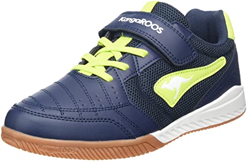 KangaROOS Unisex K5-Flow EV Sneaker, dk Navy/Lime, 39 EU von KangaROOS