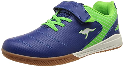 KangaROOS Unisex K5-Speed EV Sneaker, Navy/Lime, 39 EU von KangaROOS