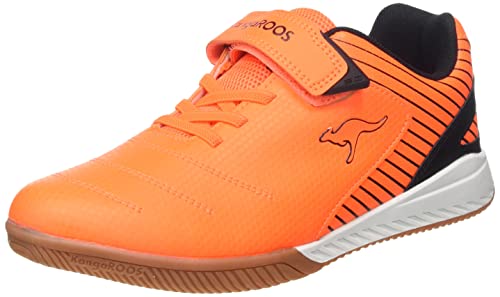 KangaROOS Unisex K5-Speed EV Sneaker, neon orange/Jet Black, 37 EU von KangaROOS