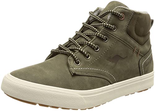 KangaROOS Unisex KAVU X Sneaker, Olive/camo, 35 EU von KangaROOS