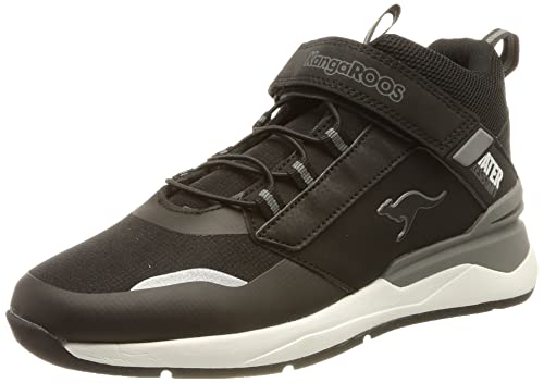 KangaROOS Unisex KD-Dose EV Sneaker, Jet Black/Steel Grey, 38 EU von KangaROOS