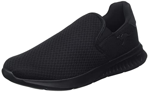 KangaROOS Unisex KL-A Fixo Sneaker, Jet Black/Mono, 46 EU von KangaROOS
