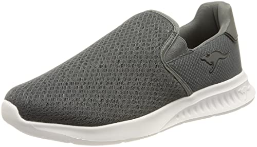 KangaROOS Unisex KL-A Fixo Sneaker, Steel Grey/Jet Black, 42 EU von KangaROOS