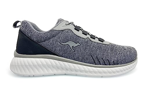 KangaROOS Unisex KM-Evan Sneaker, Steel Grey/Jet Black, 41 EU von KangaROOS