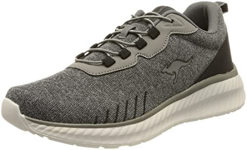 KangaROOS Unisex KM-Evan Sneaker, Steel Grey/Jet Black, 44 EU von KangaROOS