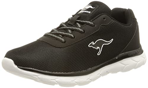 KangaROOS Unisex KN-Nami Sneaker, Jet Black/White, 37 EU von KangaROOS