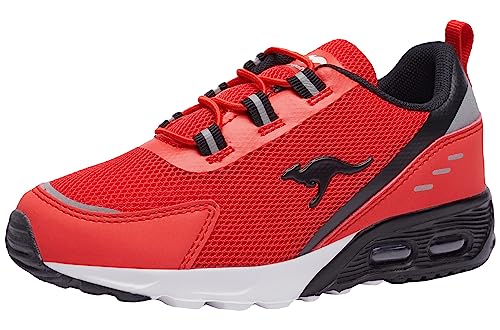 KangaROOS Unisex KX-Arg Sneaker, Fiery red/Jet Black, 38 EU von KangaROOS