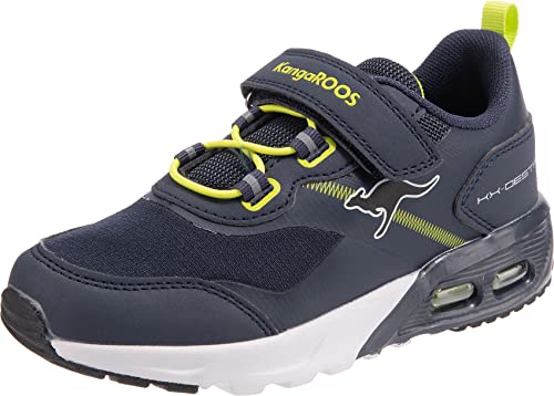 KangaROOS Unisex KX-Destro EV Sneaker, dk Navy/Lime, 39 EU von KangaROOS