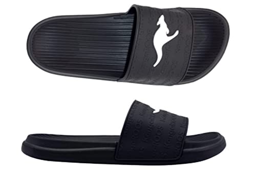 KangaROOS Unisex Kangaslide Hausschuh, Jet Black, 38 EU von KangaROOS