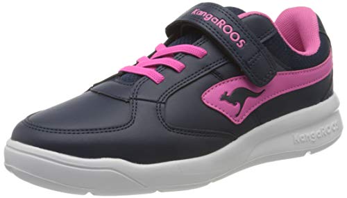 KangaROOS Unisex-Kinder K-Cope EV Sneaker, Dark Navy/Daisy Pink 4204, 35 EU von KangaROOS