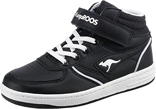 KangaROOS Unisex Kinder K-cp Flash Ev Sneaker, Jet Black White, 38 EU von KangaROOS