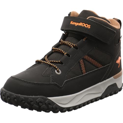 KangaROOS Unisex Kinder K-nb Garp Ev Schneestiefel, Jet Black Rubber, 34 EU von KangaROOS