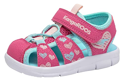 KangaROOS Unisex Kinder K-tiffy Sandale, Pink Blau, 25 EU von KangaROOS