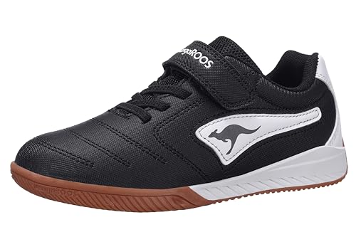 KangaROOS Unisex Kinder K5-drib Ev Sneaker, Jet Black White, 26 EU von KangaROOS