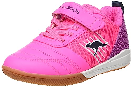KangaROOS K5-super Court Ev, Sneaker Unisex Kinder, Neon Pink Fuchsia 6211, 27 EU von KangaROOS