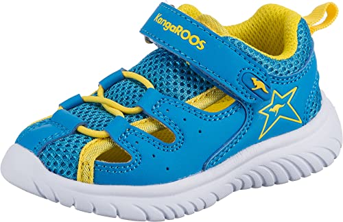 KangaROOS Unisex Kinder Ki-speedlite EV Sandale, Sky Lemon Chrome, 28 EU von KangaROOS