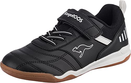 KangaROOS Unisex Mayard EV Sneaker, Jet Black/White, 37 EU von KangaROOS