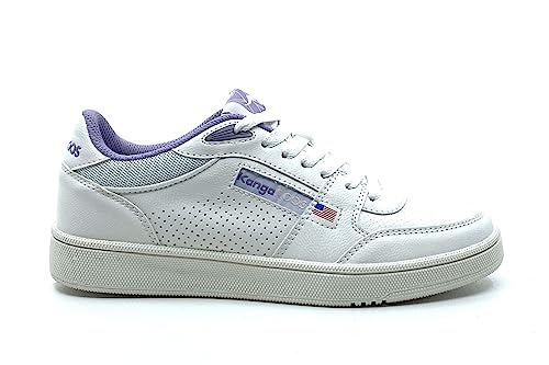 KangaROOS Unisex RC-Stunt Sneaker, White/Misty Lilac, 41 EU von KangaROOS